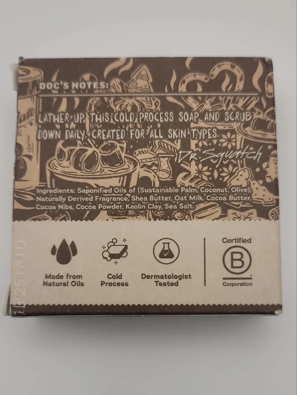 Dr. Squatch Hot Choccy Men's Natural Soap - Brown